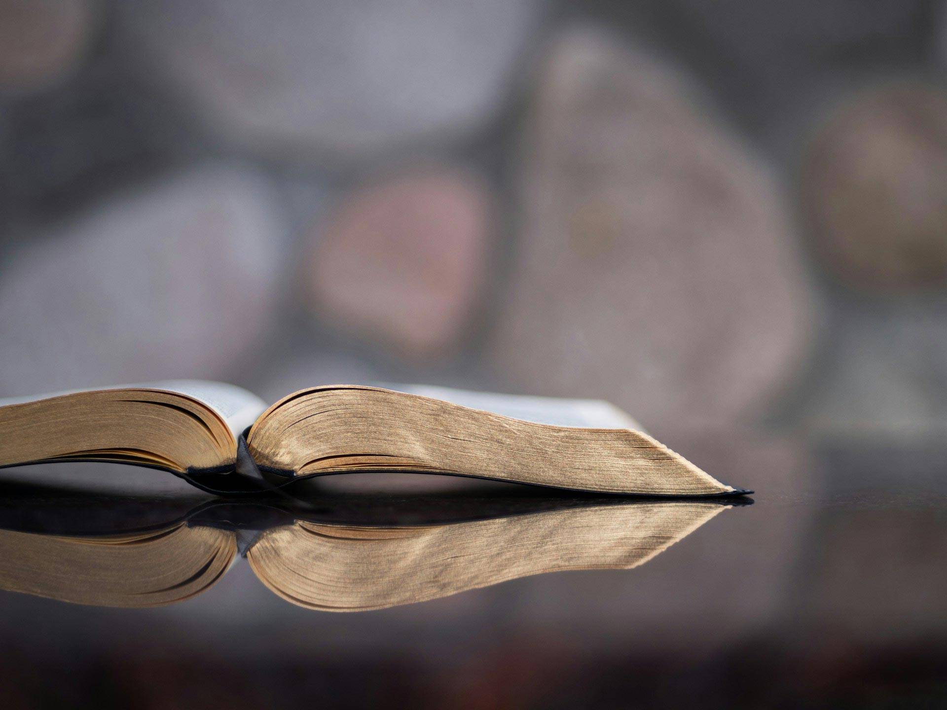 Bibel aufgeschlagen